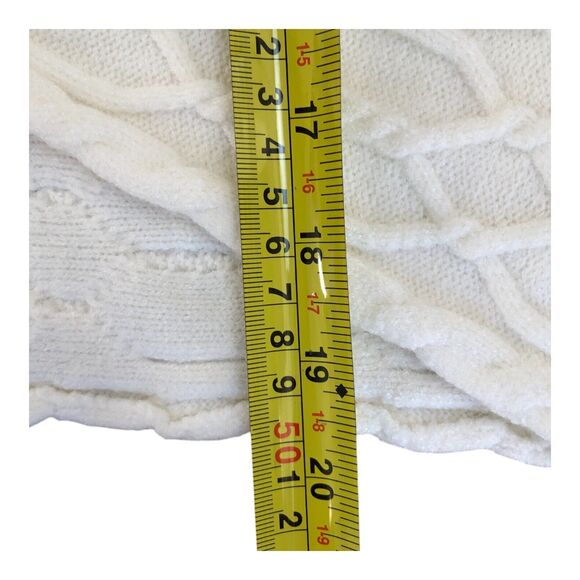 Vine & Love Drop Shoulder Cozy Winter Long Sleeve V-Neck Cross Front Sweater M - Picture 11 of 12